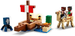 LEGO Minecraft Il Viaggio sulla Nave Pirata Calamari e Cammello Figura del Pirata Giocattolo di Costruzione di una Nave Gioco di Ruolo Regalo per Ragazzi e Ragazze di 8 Anni 21259 Set di Costruzioni Besuche den LEGO-Store