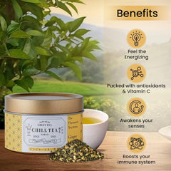 Ceai verde cu ghimbir și lămâie de - 100% ceai verde japonez - aromă de citrice (30 g)