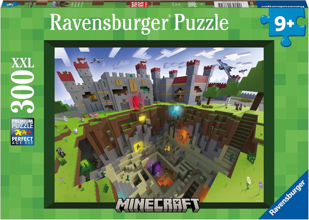 Ravensburger Puzzle per bambini 13334 - Minecraft Cutaway - 300 pezzi Puzzle Minecraft XXL per bambini dai 9 anni Puzzle Naty Shop Single