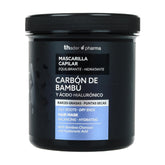 Thader Pharma Mască de păr echilibrantă cu cărbune de bambus și acid hialuronic - Ideal pentru rădăcini grase și vârfuri uscate, 700 ml Masca de par Naty Shop Titlu implicit