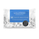 LILLYDOO Salviette umidificate 50 conteggi Salviette extra large al 100% senza plastica, senza profumo