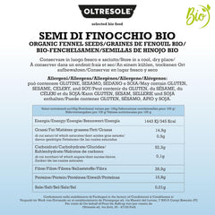 Semi Di Finocchio Biologici 3kg Semi Interi Biologici Ideali Per Tisane Digestive E Ricette Perfetto Per Cuocere Al Forno Formato Comodo
