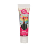 Colorant alimentar Funcakes, gel negru: Colorant alimentar foarte concentrat pentru aluat, cremă, fondant și marțipan. Dozare ușoară. Picătură individuală pentru a crea culori vibrante. Halal. 30 g.
