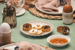 Set de forme pentru biscuiți Dr. Oetker Linzer Iepuraș – Manufactură vintage de Paște, 4 piese, Oțel inoxidabil de înaltă calitate, Proiectat în Germania