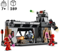 LEGO Star Wars: Il duello mandaloriano tra Paz Vizsla e Moff Gideon, giocattolo da costruzione da collezione per bambini, idea regalo per ragazzi e ragazze creativi sopra i 7 anni, giocattolo mandaloriano 75386 Set da costruzione Beuche den LEGO-Store