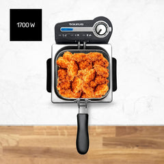Taurus Professional 2 plus - Friteuză cu ulei, 2 litri, 1700 W, 18/8 oțel inoxidabil Electrocasnice Naty Shop
