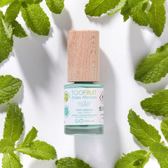 TOOFRUIT Smalto per unghie alla menta per bambini - A base d'acqua, rimovibile, senza solventi, non tossico e sicuro, 100% vegano, 10 ml
