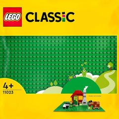 LEGO 11023 Piastra da costruzione classica verde, piastra di base quadrata con rientranze 32X32 come base per la costruzione e altri set LEGO Set da costruzione Besuche den LEGO-Store Single
