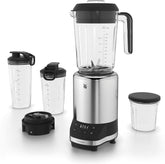 WMF Kult Pro Multifunktionsmixer Hochleistungsmixer, 30.000 U/Min, Smoothie Maker, Standmixer, Ice-Crush Funktion, 4 Mixbehälter Inkl. Togo-Verschluss Cucina Naty Shop