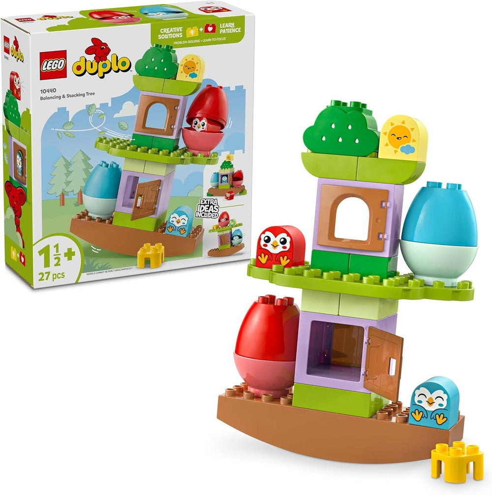 Albero LEGO DUPLO da bilanciare e impilare, giocattolo di sviluppo, set da costruzione per bambini a partire da 18 mesi, giocattolo creativo per bambini, giocattolo educativo con 2 uccelli giocattolo 10440 Set da costruzione Besuche den LEGO-Store Titolo predefinito