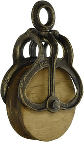 Design Toscano roată de epocă Farmhouse Pulley Decor industrial, 25,5 cm, full color. Statuete si sculpturi Naty Shop Mare