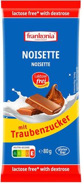 Frankonia Noisette con cioccolato e destrosio, senza lattosio e glutine, 80 grammi