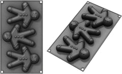 - MOULE SILICONE 3 MINI BONHOMMES/MANELES - - FDS-010506