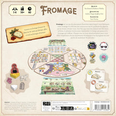 Asmodee - Cheese - Road to Infamy - Gioco da tavolo strategico - Posizionamento lavoratori - Master Cheese - Età 14+ - Da 1 a 4 giocatori - 40 Minuti - Versione francese