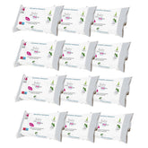 Salviette per neonati con talco per pelli sensibili, senza alcool, delicate sulla pelle, pH 5,5, leggermente profumate, 1200 unità (confezione da 12)