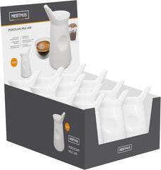 NERTHUS FIH 418 Cană de lapte din porțelan 125 ml, Original, Alb