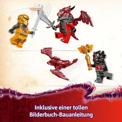 LEGO NINJAGO Super Storm Flyer di Ras e Arin - Giocattolo con drone, shooter, lame e motori - Incl. 3 minifigure di gioco di ruolo Ninja - Set da costruzione per ragazzi e ragazze a partire da 8 anni 71833 Set da costruzione Besuche den LEGO-Store