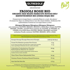 Fagioli rossi bio 1 kg, legumi secchi biologici da coltivazioni controllate, ricchi di proteine e sali minerali, ideali per diete ipocaloriche, vegane e vegetariane