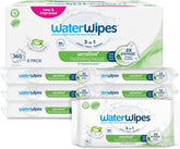 Salviette umidificate WaterWipes Sensitive+ Hydrating Boost, salviette idratanti, 360 pezzi (confezione da 6), 3 in 1 per pulire, curare, idratare, acqua di aloe vera al 99%, salviette per neonati senza profumazione