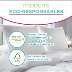 Trapunta Serenité - Trattamento antiacaro - Temperata 300 G/M² - 240 X 220 Cm - Per letto matrimoniale - Lavabile in lavatrice, Bianco Piumini e Trapunte Naty Shop