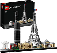 Kit modello LEGO Architecture Parigi, Torre Eiffel, Champs-Élysées e Louvre, Collezione Skyline, Decorazioni per la casa e l'ufficio, Idee regalo per collezionisti, Uomini e donne 21044 Set da costruzione Besuche den LEGO-Store Single