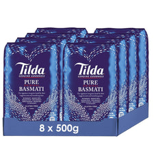 Riso Basmati Tilda Pure Original, confezione da 8 (8x500g)
