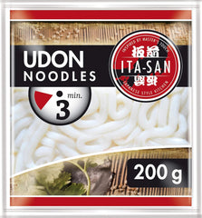ITA-SAN Udon noodles cotti, facili e veloci da preparare, per zuppa udon e altri piatti asiatici, vegetariani, 30 x 200 g
