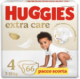 Pannolini Huggies Extra Care, taglia 4 (8-16 kg), confezione da 66 pannolini Mamma e Bambino Naty Shop
