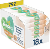 Salviette umidificate Pampers Harmonie Protect & Care, 18 confezioni da 44 salviette ciascuna = 792 salviette che aiutano a ripristinare il naturale equilibrio del pH della pelle
