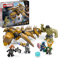 LEGO Marvel Avengers vs. Set giocattolo costruibile del Leviatano con le minifigure di Hulk e Capitan America, Loki, Vedova Nera e Chitauri, set di gioco Avengers per ragazzi e ragazze 7+ 76290 Set da costruzione Besuche den LEGO-Store Titolo predefinito