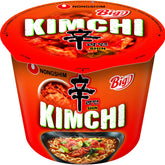 Noodles istantanei Nong Shim Kimchi Ramyun Ciotola grande - Zuppa di ramen coreana - Preparazione rapida - 1 confezione da 112 g