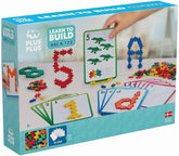 Plus-Plus 9603909 Geniales Konstruktionsspielzeug, Impara a costruire, ABC & 123, Kreativ-Bausteine, 600 Teile