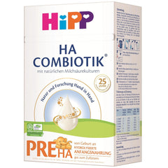 HiPP PRE HA Combiotik (4 x 600g), latte in polvere idrolizzato per lattanti fin dalla nascita, con fermenti lattici naturali, per sistemi immunitari sensibili