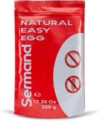 Eiklarpulver (350g) | Getrocknetes Eiklar Pulver | Eialbumina für Backen & Kochen | Ohne Zusatztoffe | Confezione in busta con cerniera senza lattosio