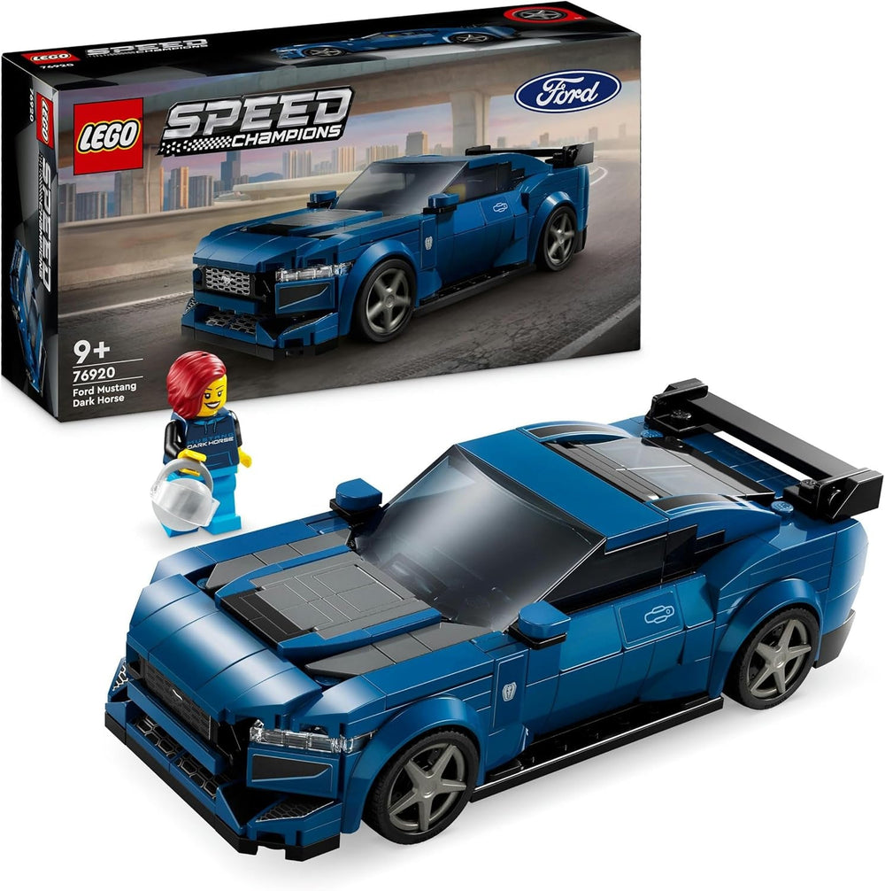 LEGO Speed Champions Ford Mustang Dark Horse Minifigure di auto sportiva Auto giocattolo per bambini da costruire, giocare ed esporre, regalo per ragazzi, ragazze e appassionati di auto a partire da 9 anni 76920 Set di costruzione Besuche den LEGO-Store Singur