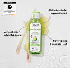 Lavera, Gel doccia rinfrescante con lime biologico, 250 ml Doccia e bagno Naty Shop