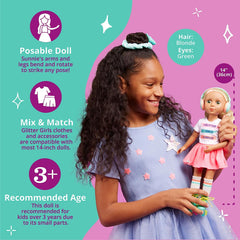 Glitter Girls - Păpuși Sunnie - Păpușă articulată Sunnie 36 cm - Păr blond și ochi verzi - Jucărie pentru copii de la 3 ani în sus