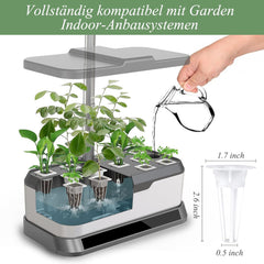 125 spugne per coltivazione, 50 spugne di ricambio per coltivazione, accessori per sistema di avviamento idroponico con 50 etichette, 12 cappucci isolanti, 12 cestini per piante, 1 pinzetta