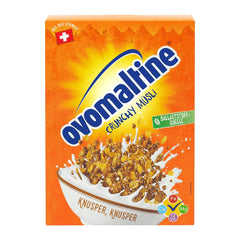 Ovomaltine Crunchy Muesli - muesli croccante al cioccolato, con una miscela unica di cereali e Ovomaltine - muesli al cioccolato, preziose vitamine, fibre e minerali (1 x 450 g)