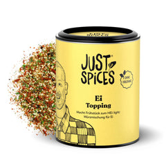 Just Spices Ei Topping I Streue Gesmack auf alle Ei-Speisen vom gekoten Ei bis Spiegelei I Gewürzdose, 55 g