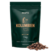 Incapto Spezialitäten-Kaffeebohnen | Single-Origin Kolumbien | Espresso 100% Arabica | Specialty Coffee 84 Punkte SCA | Traditionell Geröstete Bohnenkaffee | Plantage Huila, Cadefihuila, 1kg