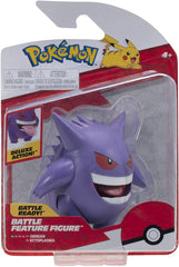 Pokémon PKW0359 - Battle Feature Figure - Figura mobile ufficiale Gengar 11,5 cm Action figure Naty Shop