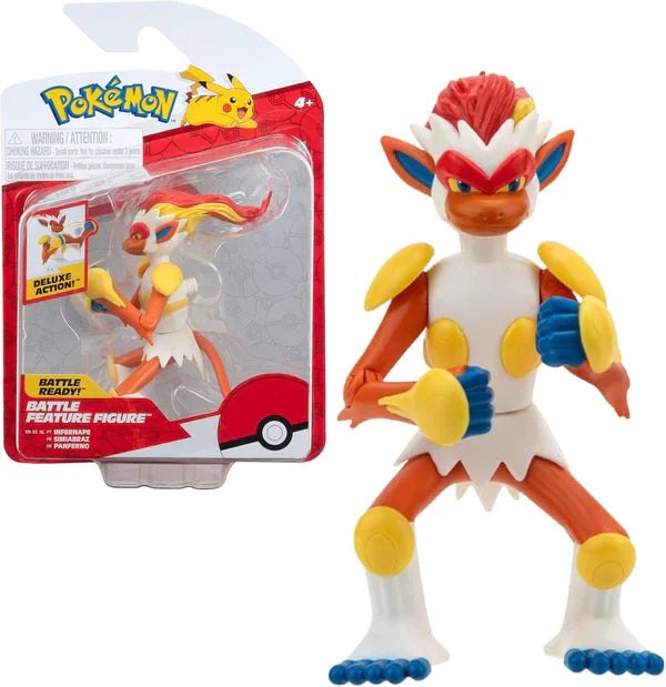 Pokemon Pokemon Figure Infernape Panferno - Figure da 11 cm - New Wave 2024 - Giocattolo Pokemon ufficiale