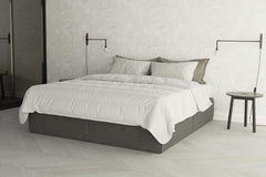 Biancheria da letto italiana Prestige Piumino estivo in microfibra, bianco, matrimoniale, 100% Naty Shop Piumini e trapunte