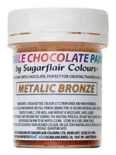 Colorant alimentar Sugarflair Chocolate Colorant alimentar pentru ciocolată, bronz metalic - Unt de cacao organic colorat, colorant ciocolată pentru colorarea ciocolatei, praline - 35 g