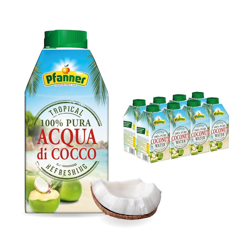 Pfanner Coconut Water Drink (8 X 500 ml) - Acqua di cocco senza zucchero Naty Shop Default Title