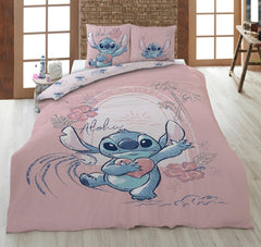 Set biancheria da letto reversibile Stitch Aloha Biancheria da letto per ragazze Biancheria da letto in cotone 100% - Titolo predefinito Kids Naty Shop