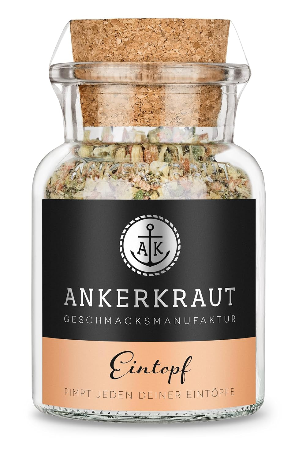 Ankerkraut Eintopf, Linsen, Beans and Gemüse, Gewürz-Mischung, Vielfalt für jeden Gesmack, ohne Gesmackverstärker, lecker schmecker, 90 g in vetro di sughero