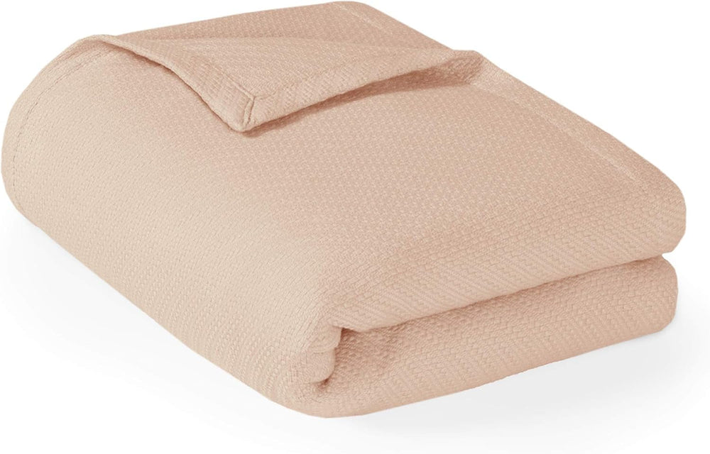 Madison Park Luxury Liquid Cotton Coperta di alta qualità morbida e confortevole 100% cotone filato ad anelli per divano letto o divano Blush Full/Queen Naty Shop Piumini e trapunte Rosso Full/Queen