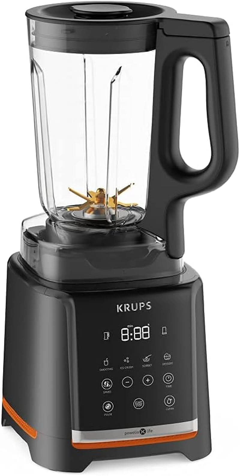 Krups Highspeed - Robot da cucina Infinymix KB9158 | 1600 W| 5 programmi automatici + impostazione manuale | Tritanbehälter | incl. Furto di nuovo | Frullati, frullati, ghiaccio tritato | Schwarz Kitchen Naty Shop